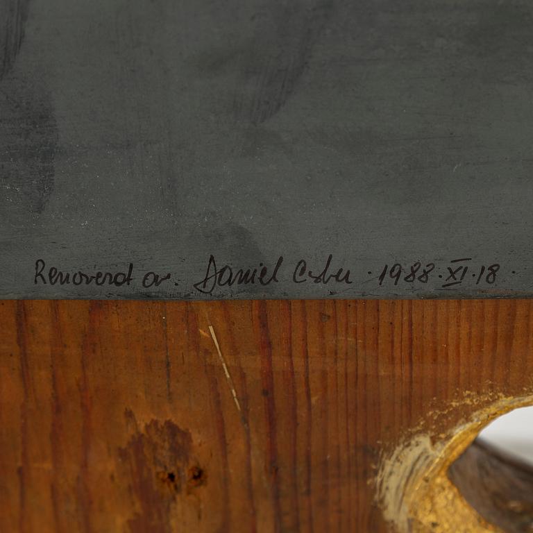 A gustavian style wall clock, 19th / 20th century.