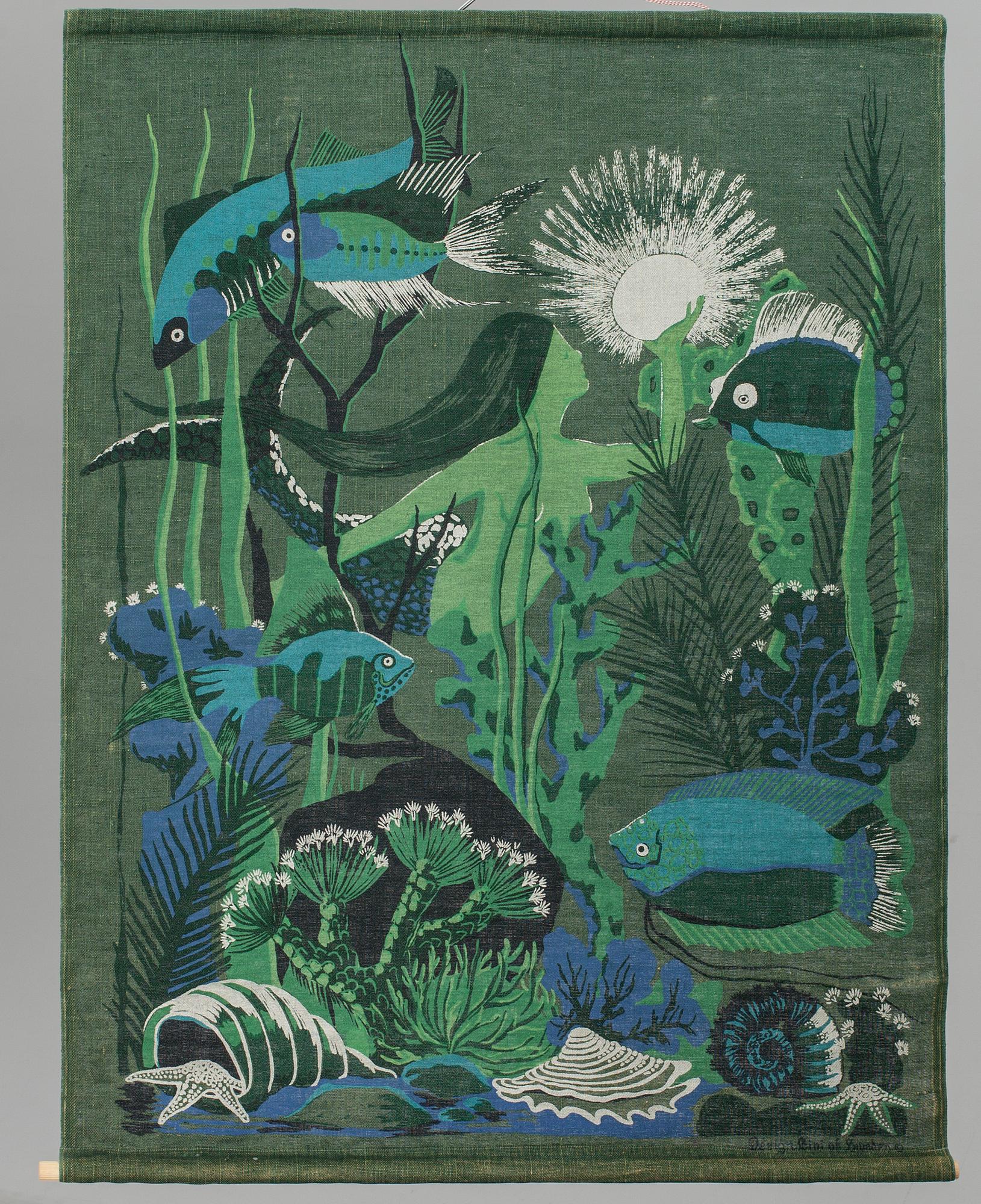 VÄGGTEXTIL, Lini of Sweden, 1970-tal.