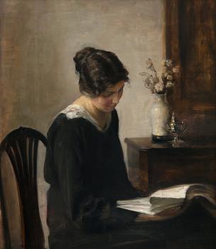 163. Carl Holsoe, DAM I SVART.