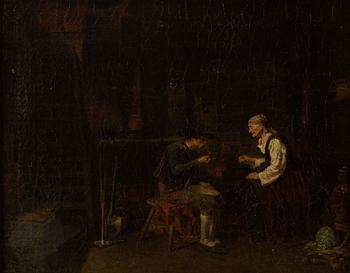 Carl d'Unker, olja på duk, signerad och daterad 1858.