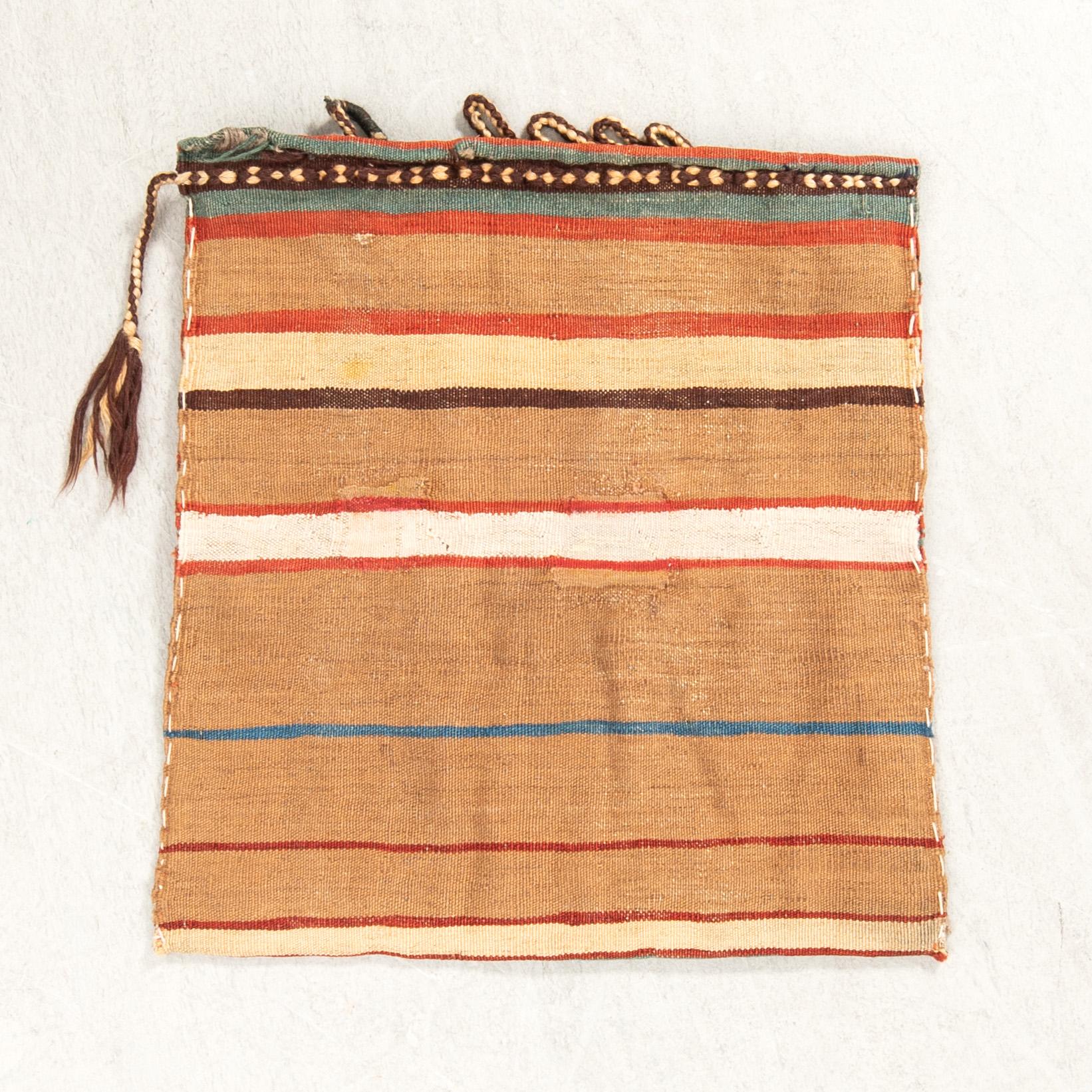 Bag Turkmen antique approx. 54x53 cm.