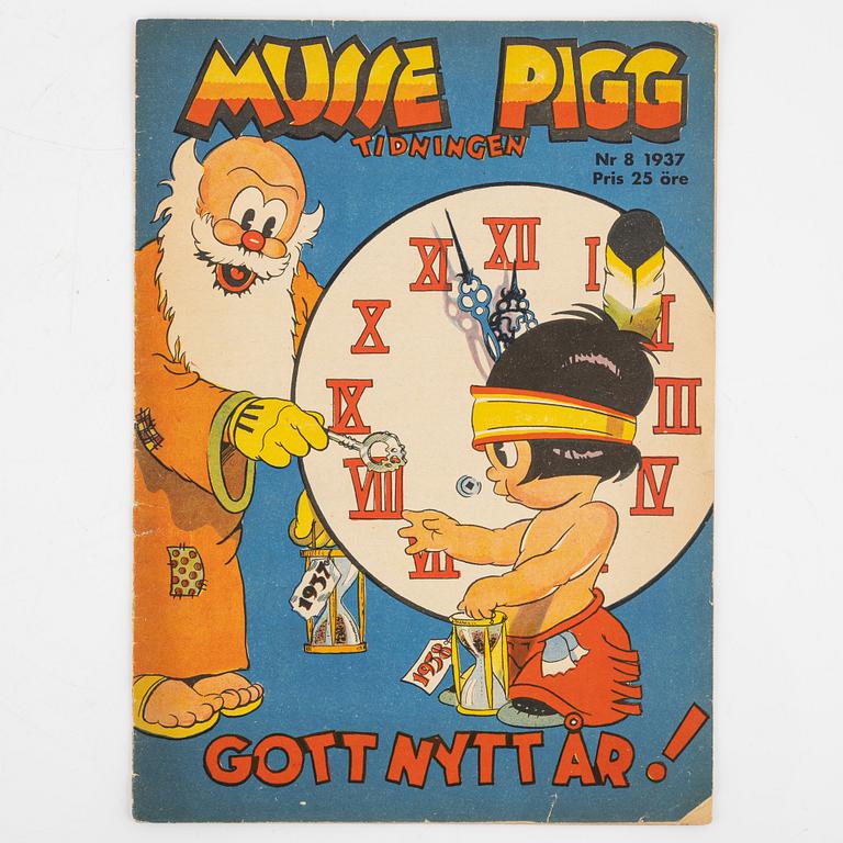 Serietidningar, "Musse Pigg Tidningen", 5 st.