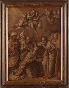 394. Gianpietro Zanotti Attributed, Christening scene.