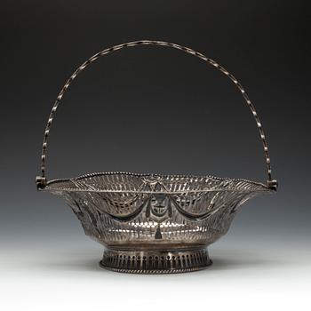 FRUKTKORG, silver, England, London 1776, vikt 543 g.