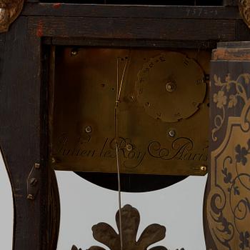 An 18th century mantel clock, probably Suisse.