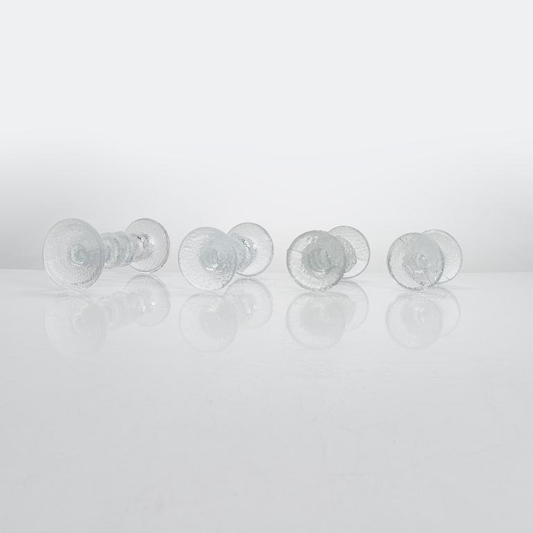 Timo Sarpaneva, A set of eight 'Festivo' candleholders, Iittala, Finland.