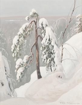 Paavo Kaikkonen, olja på duk, signerad och daterad -68.