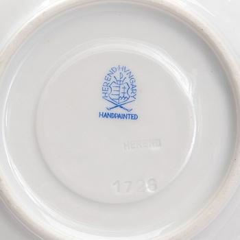KAFFESERVIS, 24 delar, porslin, Herend, Ungern 1900-talets senare hälft.