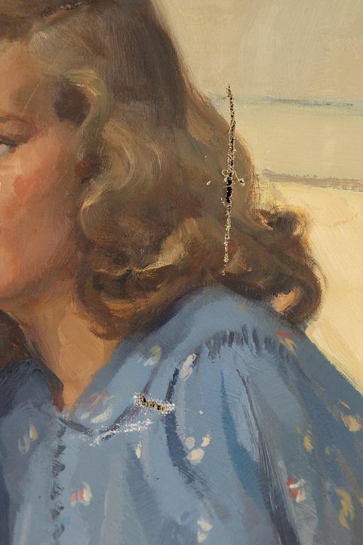 Gunnar Wallentin, Girl in a Blue Dress.