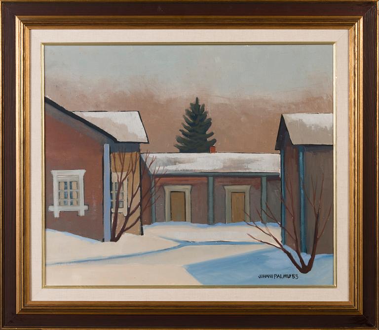 JUHANI PALMU, oil on canvas, signed and dated-83.