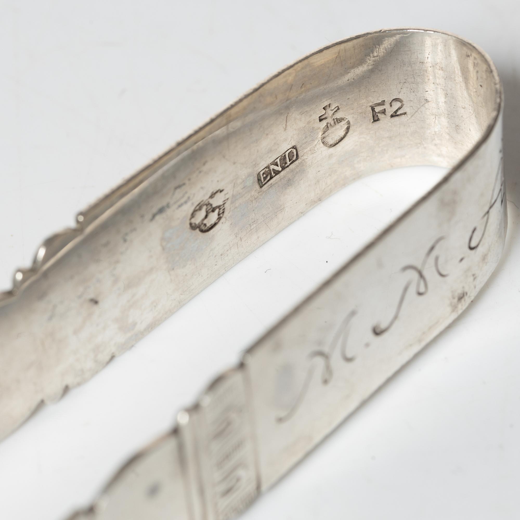 Eric Ernander, sockertång, silver, Uppsala 1788.