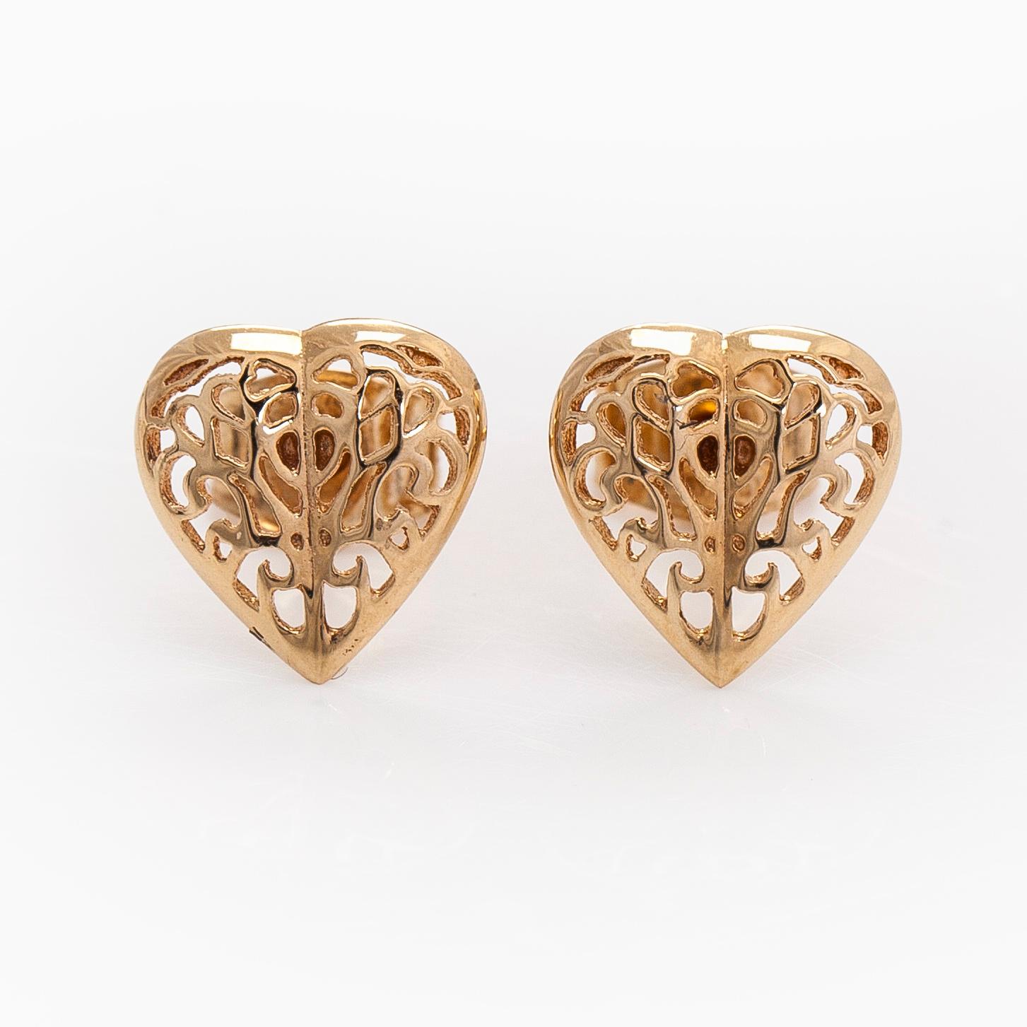 Kalevala Koru, earrings, 14K gold.