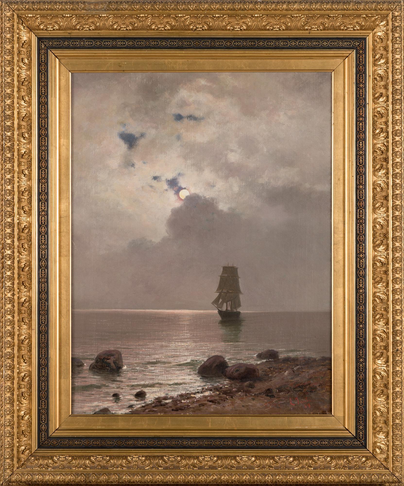 Eugen Taube, Laiva auringonlaskussa.