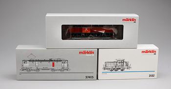 PARTI LOK, 3 st, Märklin H0 3132, 37413, 37940, 1900/2000-tal.