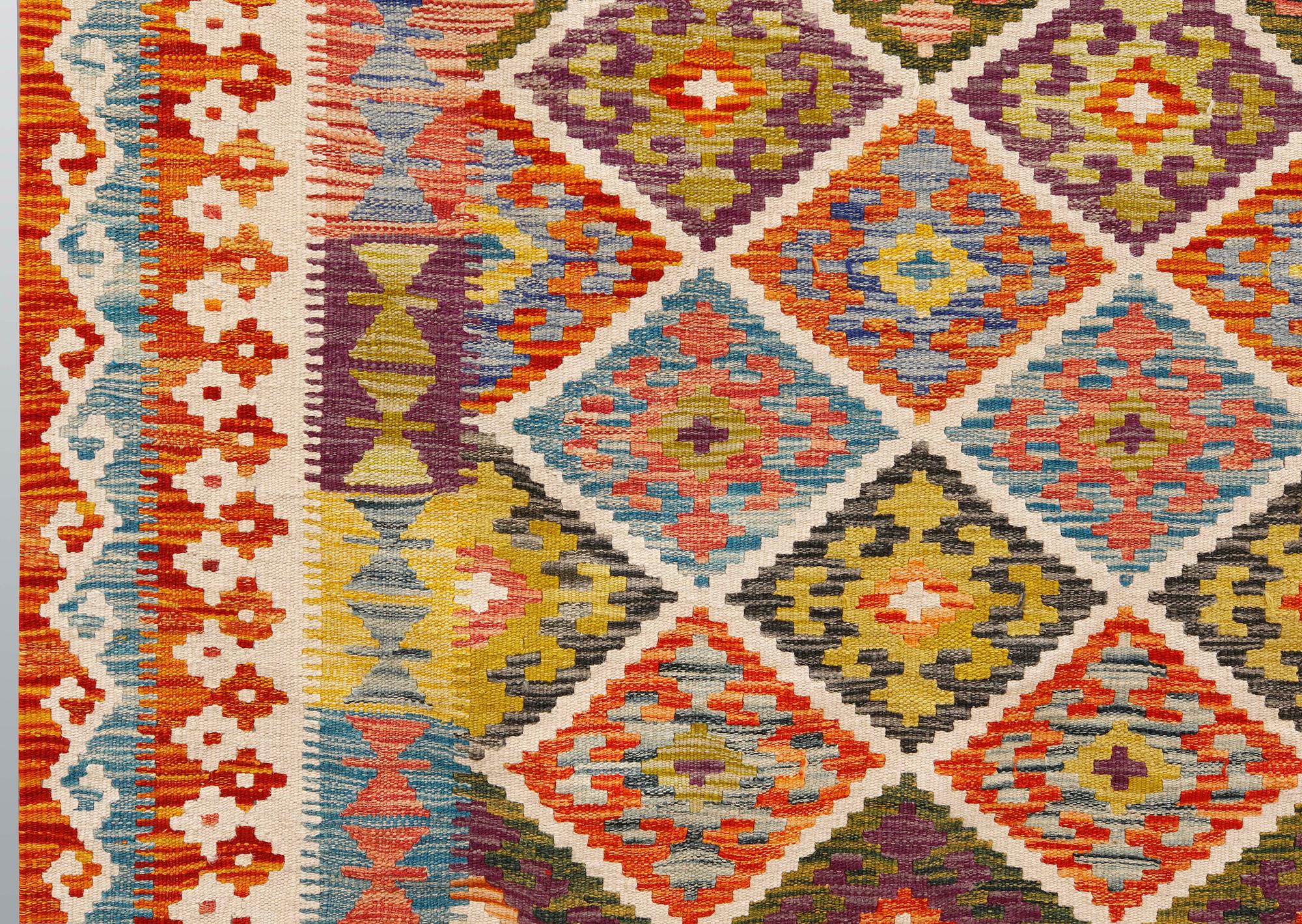 A carpet, kilim, ca 290 x 207 cm.