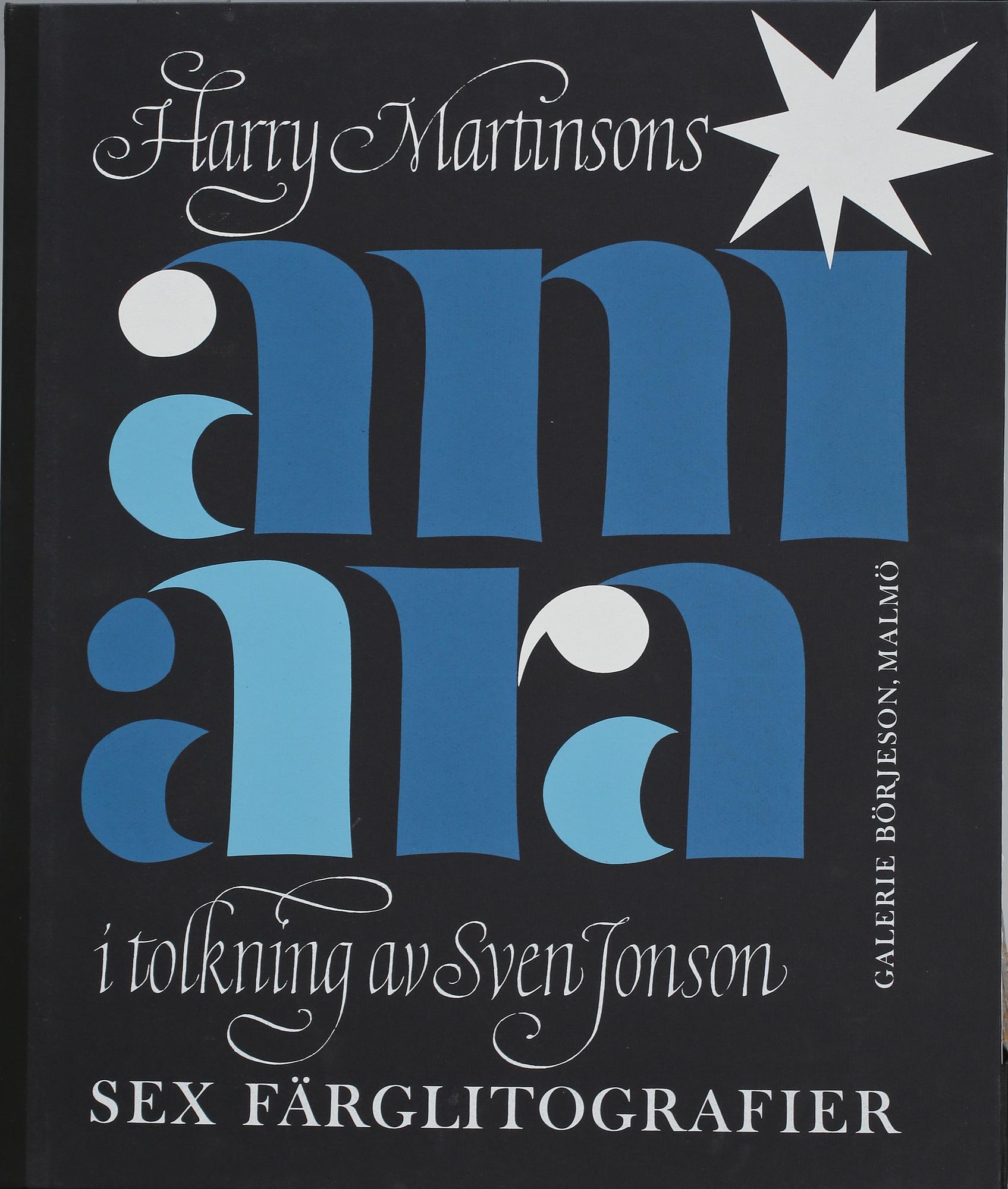 SVEN JONSON, mapp med färglitografier, 6 st, signerade och numrerade 303/390.