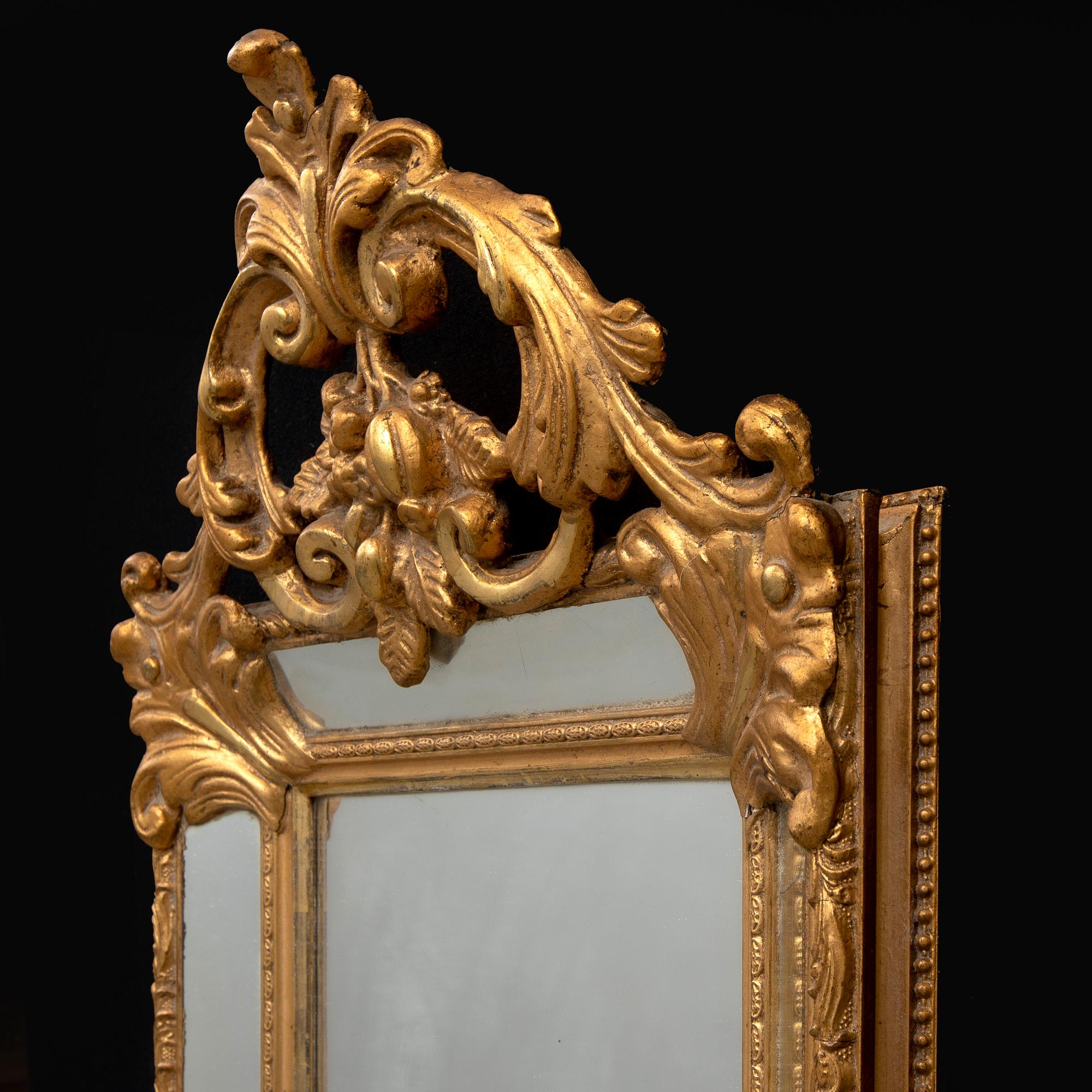 Spegel, rokokostil, 1800-talets slut.