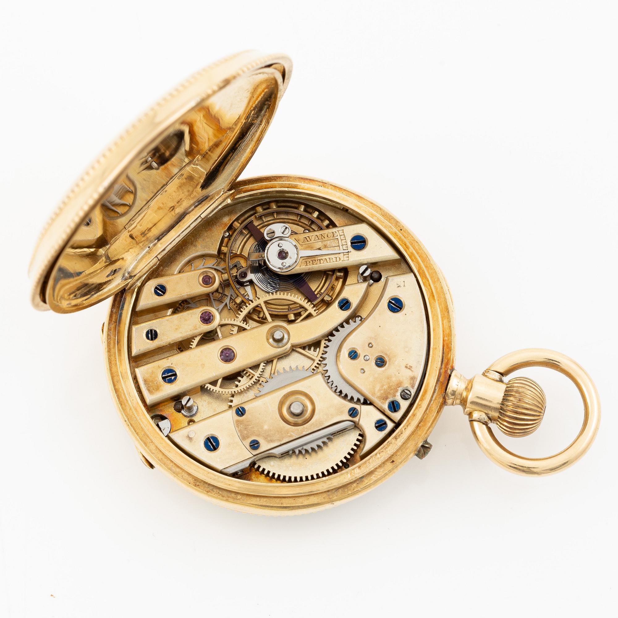 Pocket watch, 39 mm.