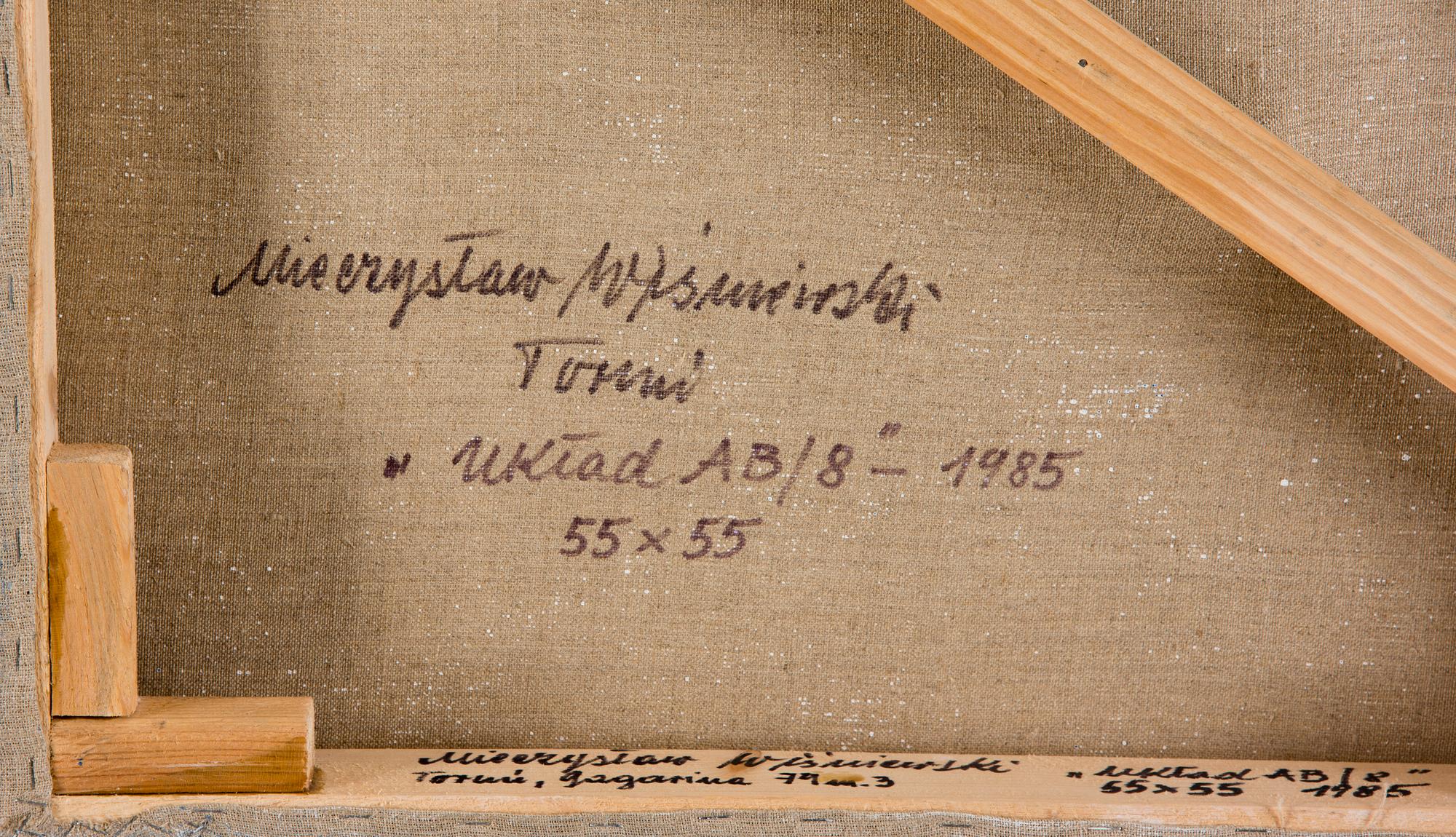 MIECZYSLAW WISNIEWSKI, TRIPTYK "SYSTEM AB/7".