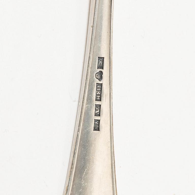 Cutlery, 36 pieces, silver, Soumen Kultaseppä Oy, Turku, Finland 1928.
