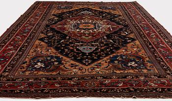 An antique 'khan carpet', Bakhtiari, western persia. c. 550 x 350 cm.