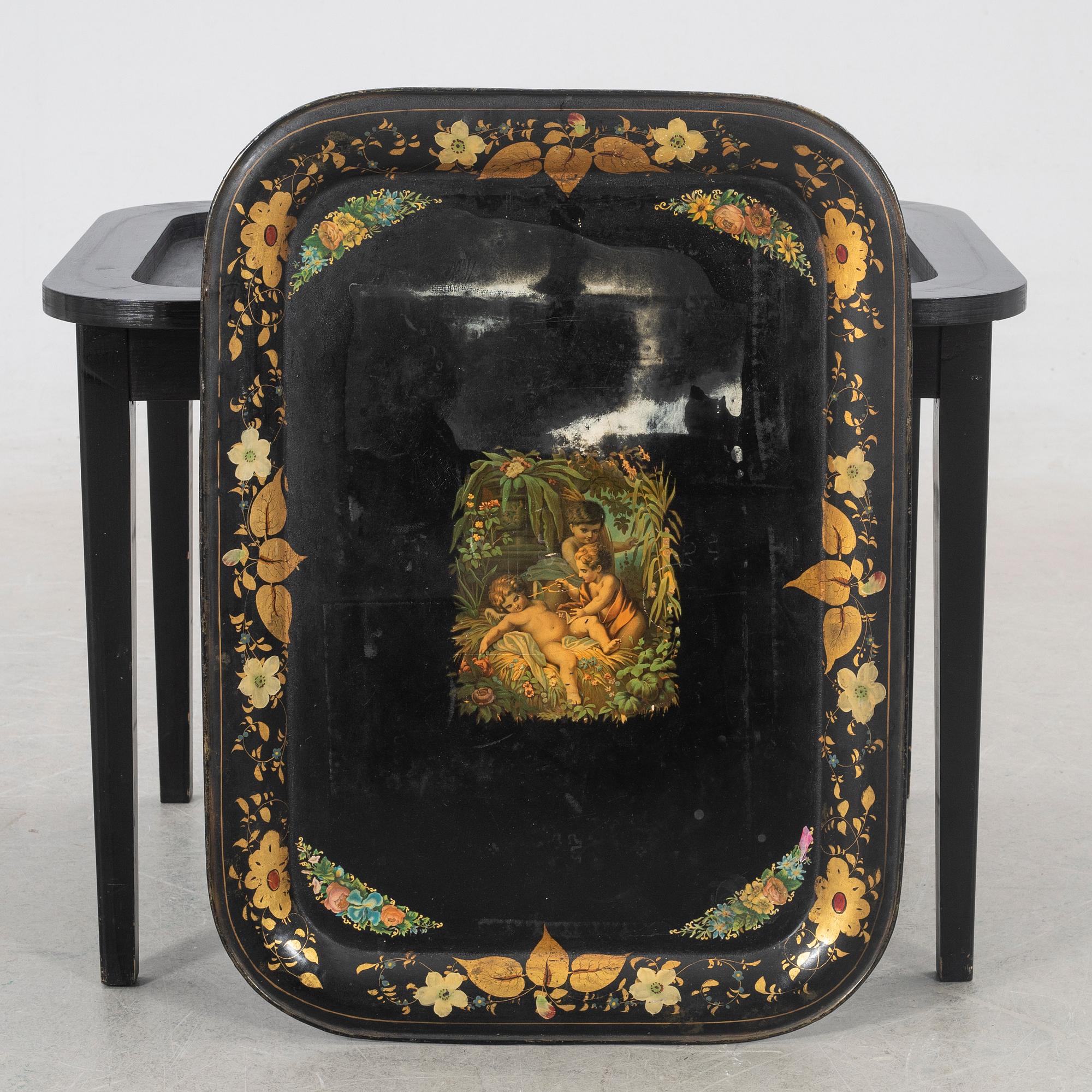 Brick table, 19th century.