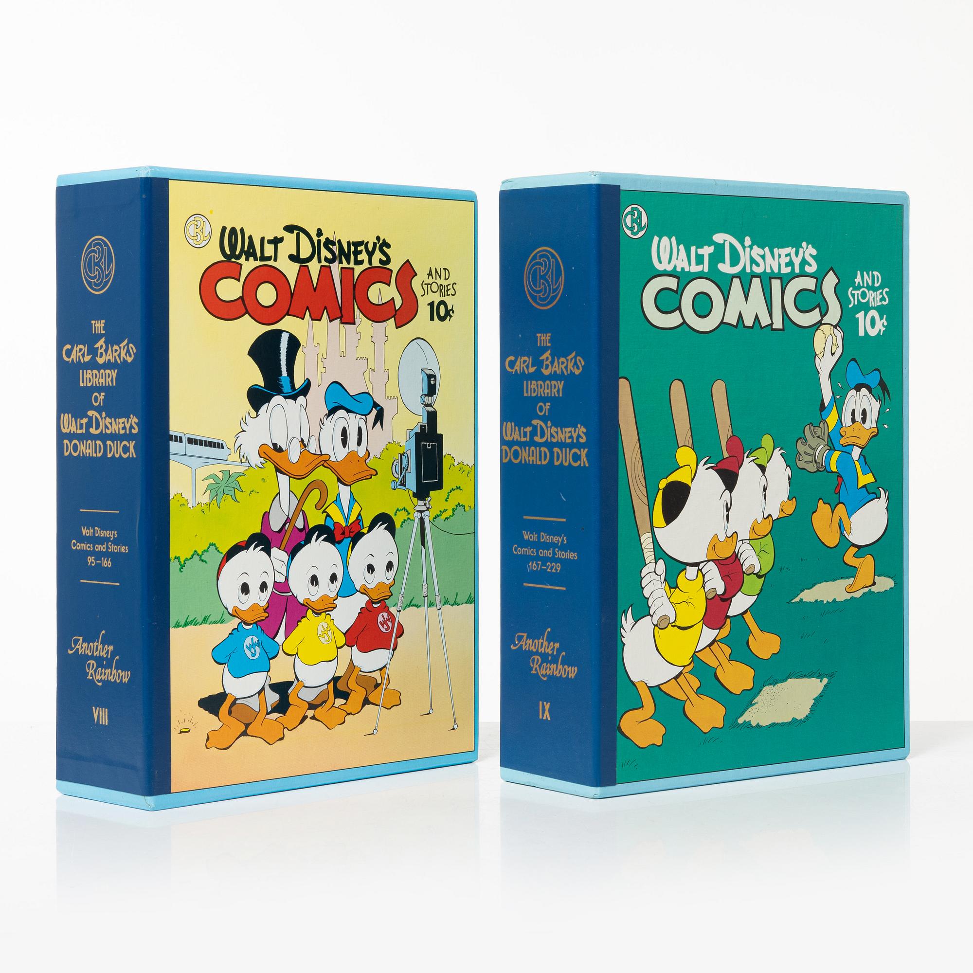 Carl Barks library, 30 volumes, Walt Disney, another Rainbow Publishing, USA. 1980's.