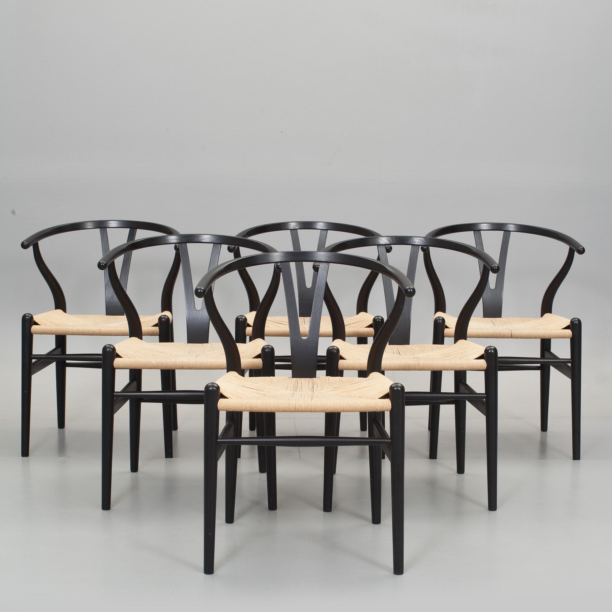 STOLAR, 6 st, "Y-stolen", Hans J Wegner, Carl Hansen & Son, 2006.