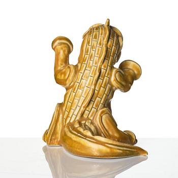 Wilhelm Kåge, skulptur, drakvalp, stengods Gustavsberg 1940-50-tal.