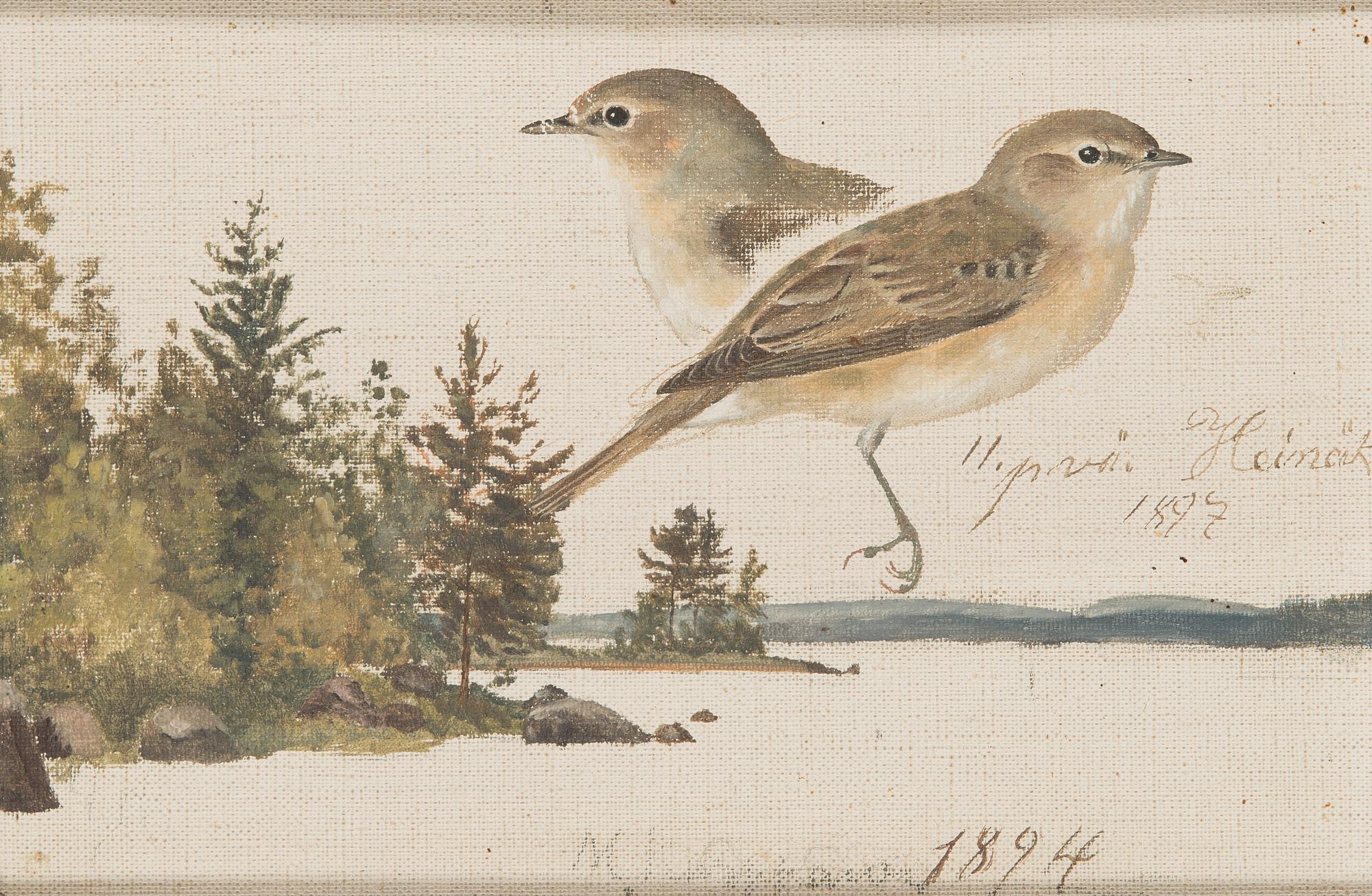 Matti Karppanen, olja på pannå, signerad.