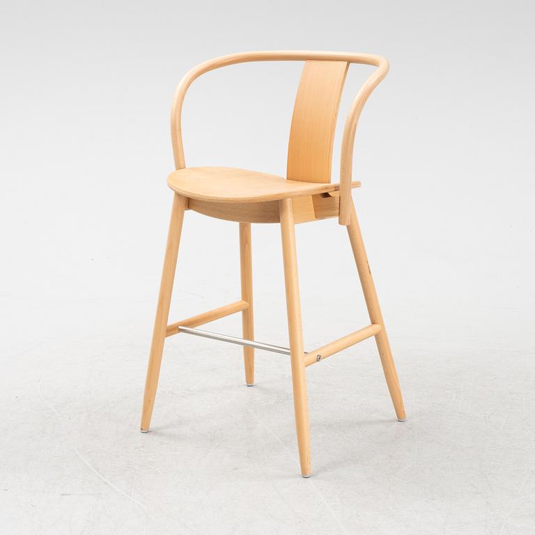 A beech 'Icha Bar Chair' by Chris Martin for Massproductions.