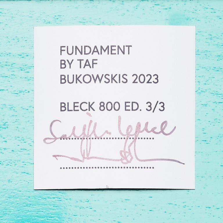 TAF, Gabriella Lenke & Mattias Ståhlbom, "Bleck 800", pedestal, ed. 3/3.