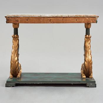 A Swedish Empire console table, early 19th century.