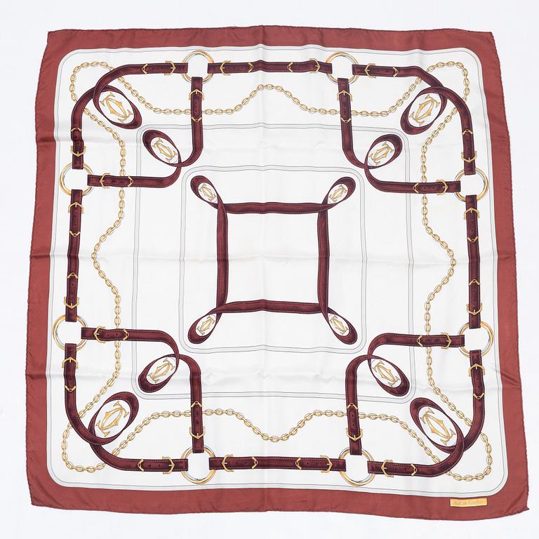Cartier, scarf.