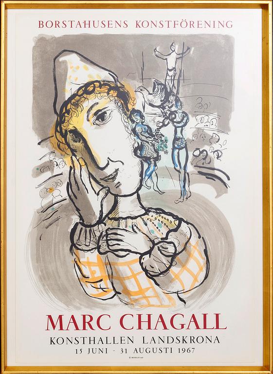 MARC CHAGALL, färglitografisk affisch.