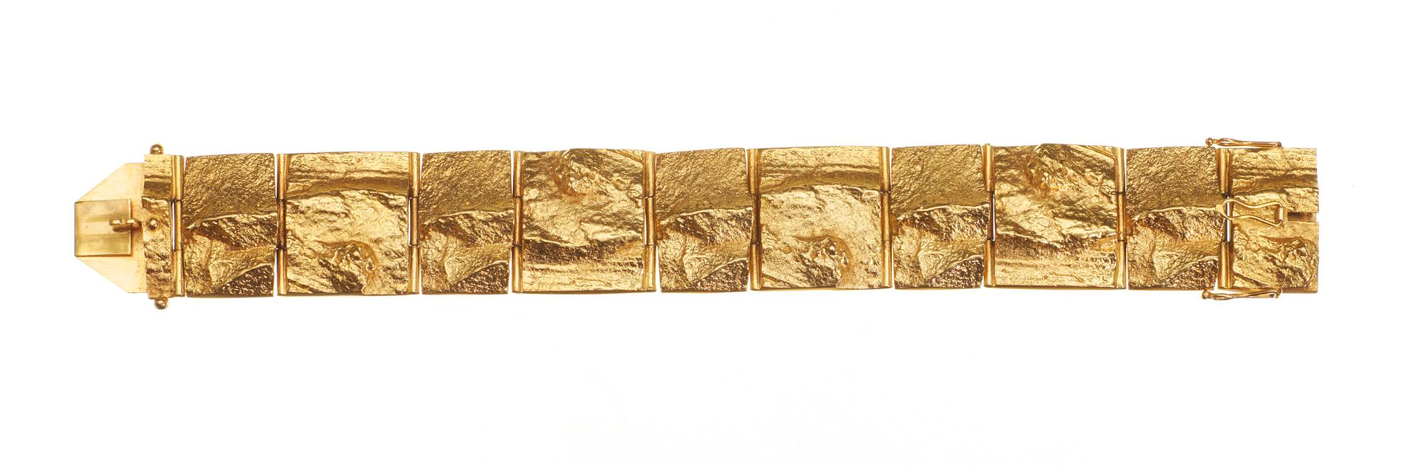 Björn Weckström, A Björn Weckström 18k goldbracelet, Lapponia, Finland.