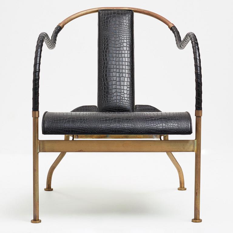 Mats Theselius, a pair of "el Rey" easy chairs by Källemo, Sweden, post 1999.