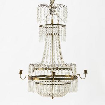 Chandelier, circa 1900, Gustavian style.