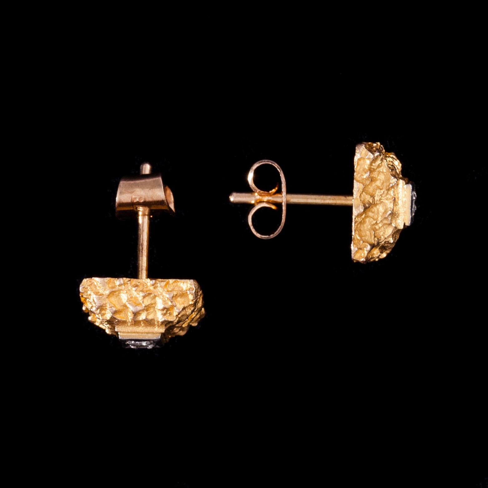 ÖRHÄNGE, guld 14K, diamanter 2x0,01 ct, finska stämplar. Tot. vikt 2,4 g.