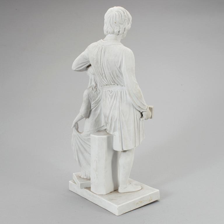 BERTEL THORVALDSEN, after, sculpture, parian, Eneret.