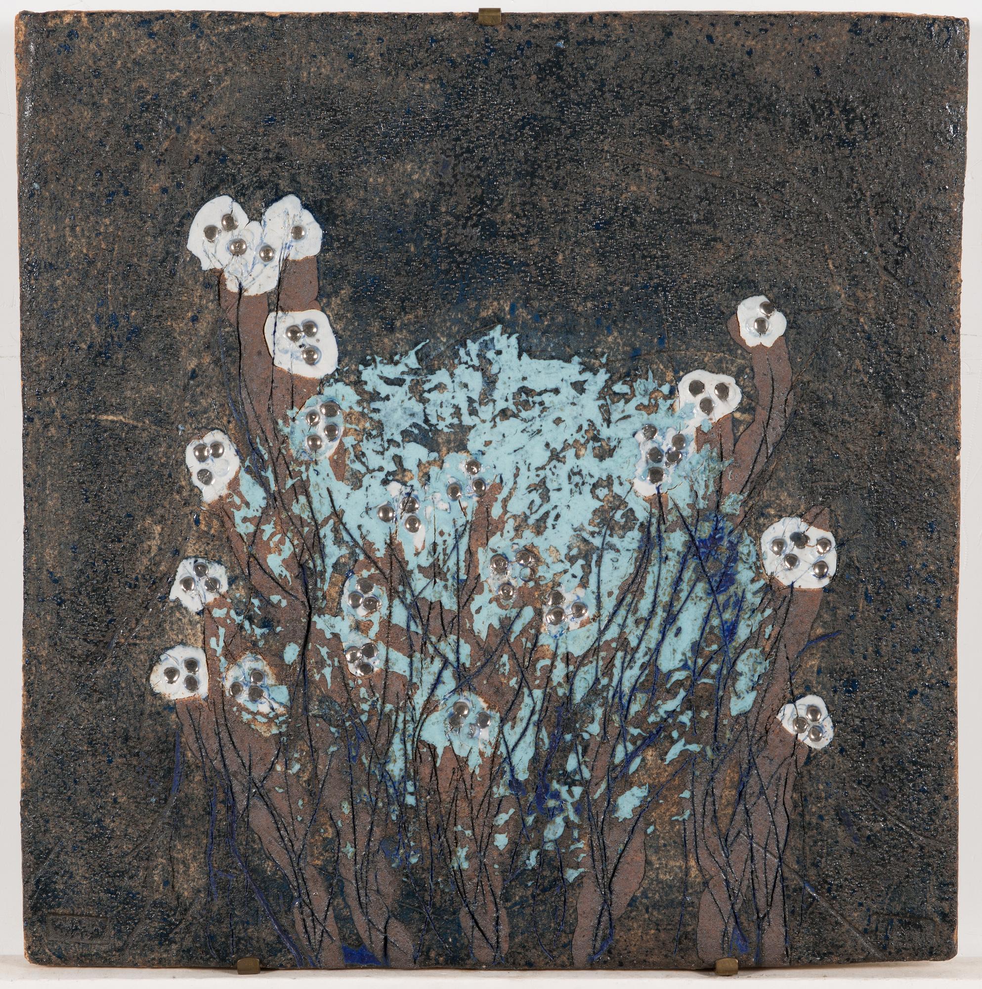 Francesca Mascitti-Lindh,, A stoneware relief, signed F. Lindh Arabia.