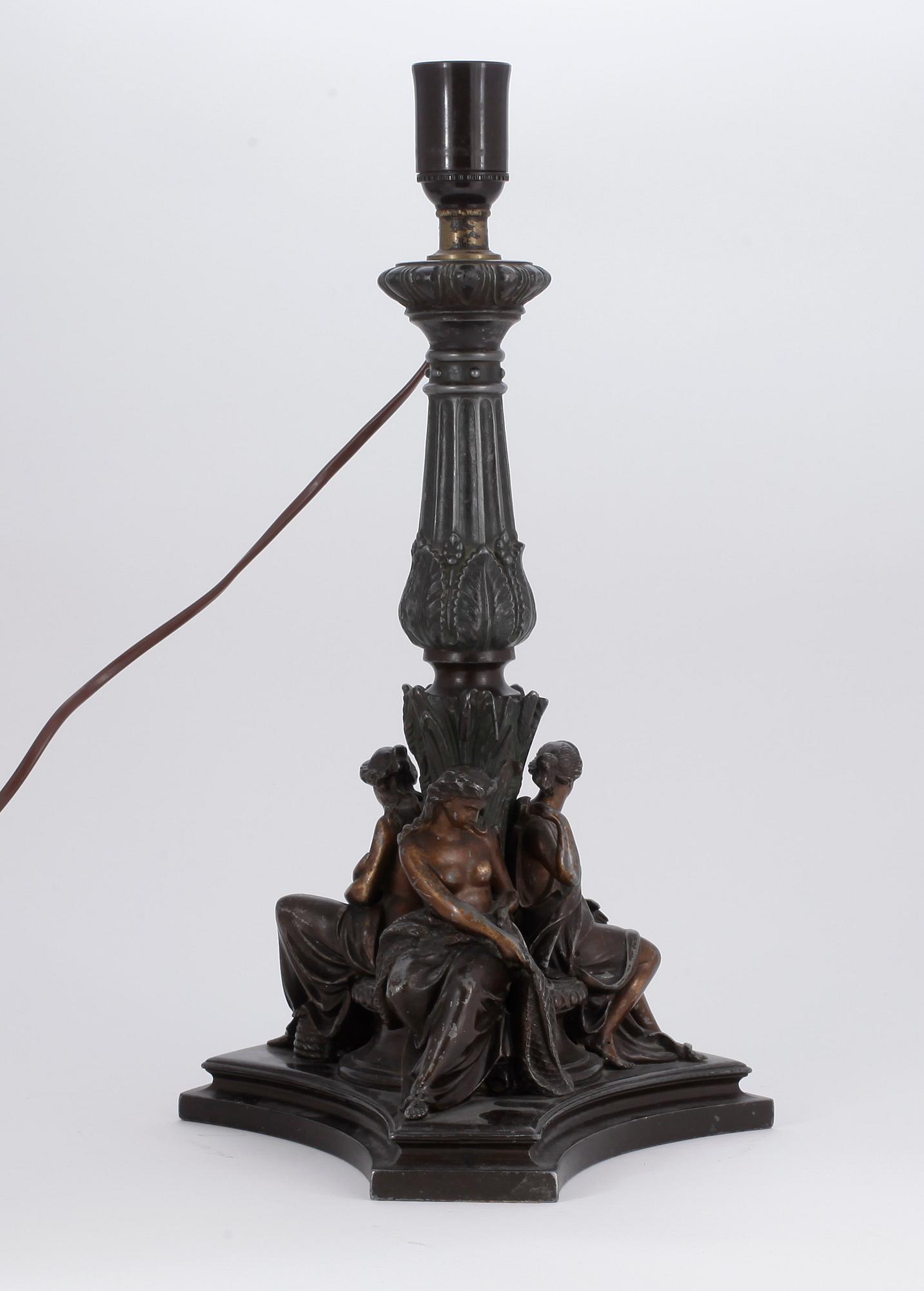 BORDSLAMPA, empire-stil, 1900-tal.