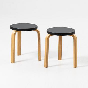 Alvar Aalto, Stools, a pair, Artek.