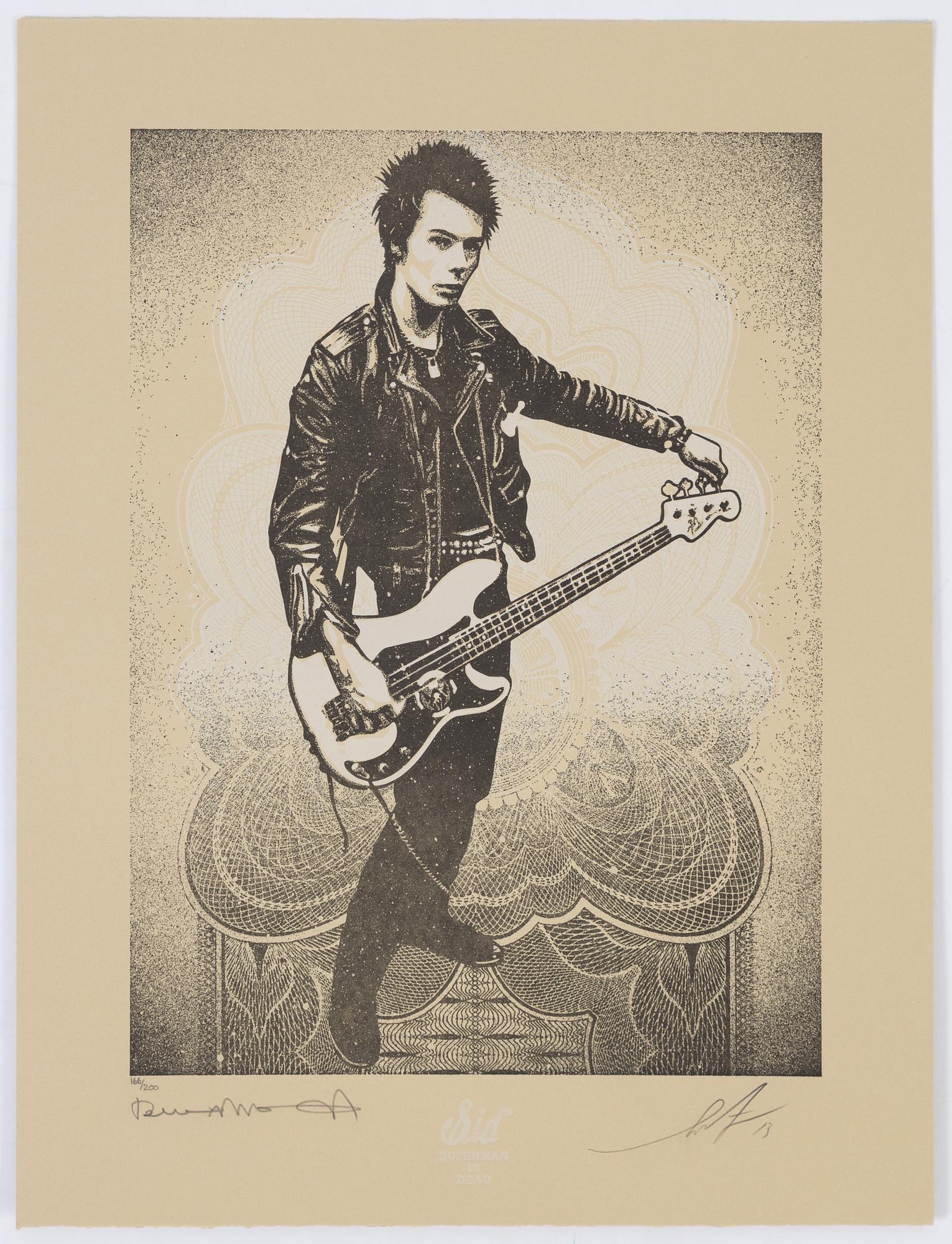 Shepard Fairey & Dennis Morris,  the complete portfolio with 10 letterpress prints, 2013. Each signed and numbered.