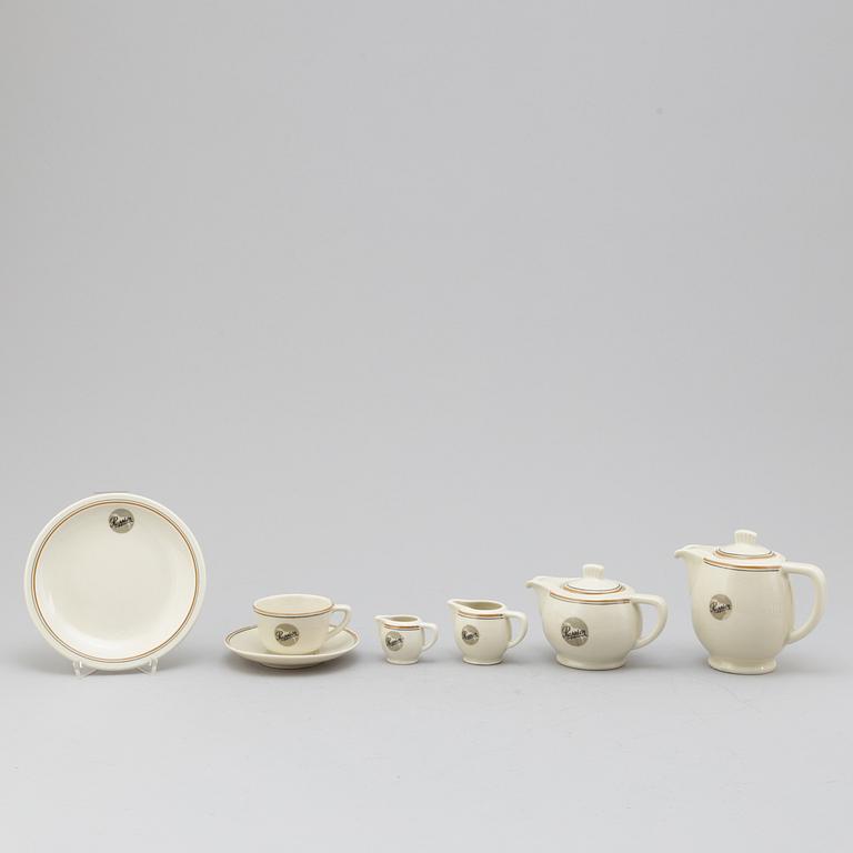 KAFFESERVIS, Karlskrona porslin, 28 delar, troligen 1930/40-tal.