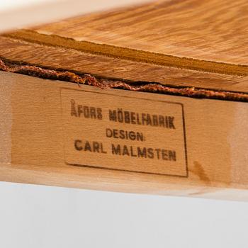 Carl Malmsten, tuoleja, 6 kpl, "Herrgården" sekä ruokapöytä.