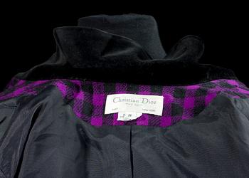 A wool jacket by Christian Dior.