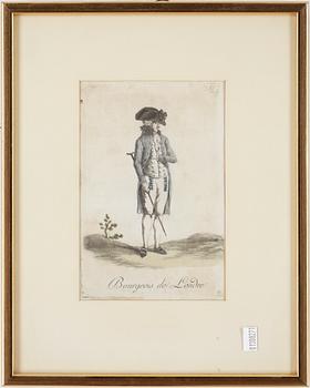 KOLORERADE TRYCK, 3 st. 1800/1900-tal.