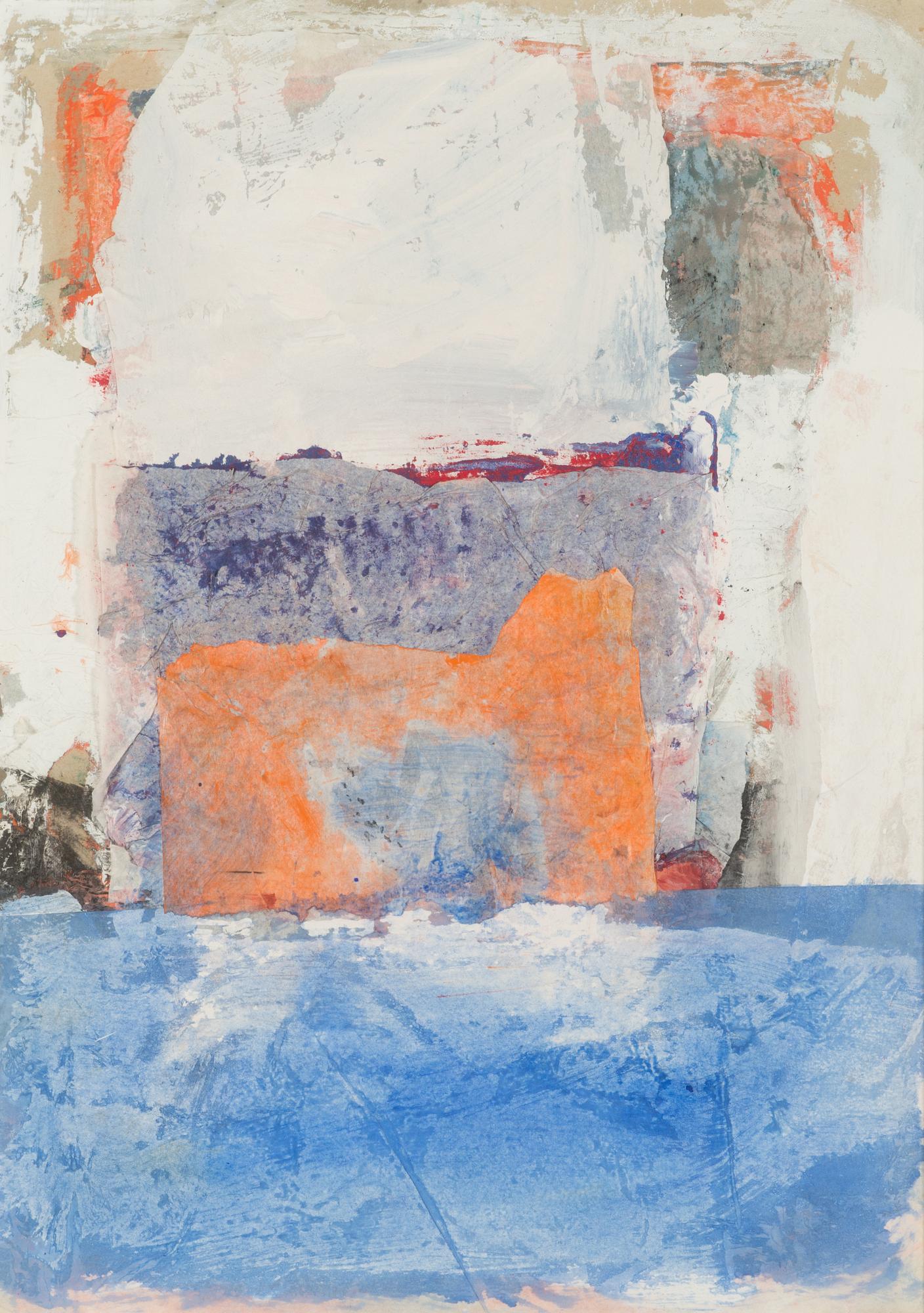 Irmeli Mäkilä, collage, signed and dated -89 a tergo.