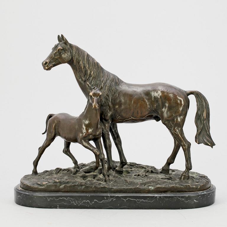 PIERRE JULES MÈNE, efter, signerad P.J. Mene, med gjutarstämpel J.B Deposee. Bronze Garant, Paris.